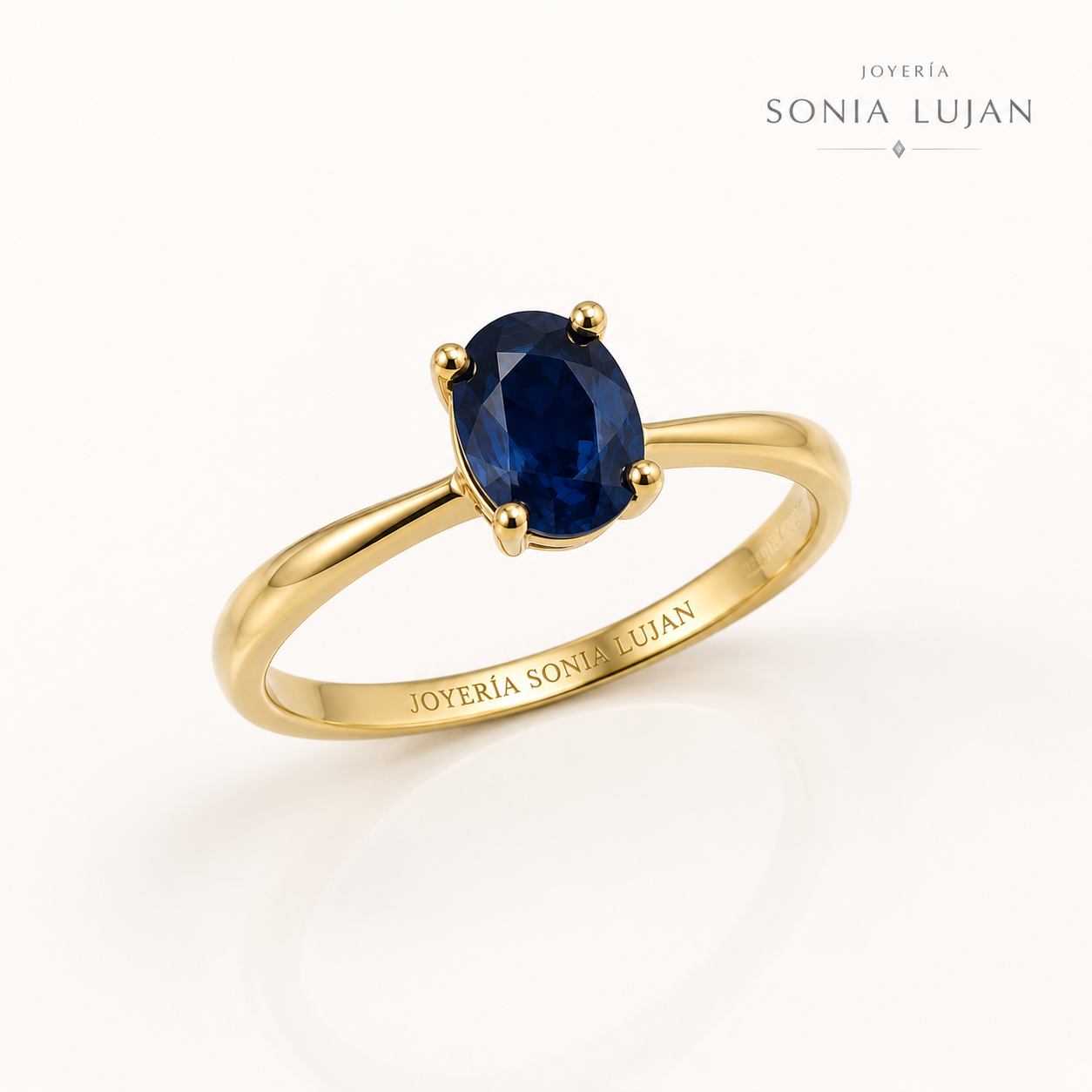 Safiro en oro 18k