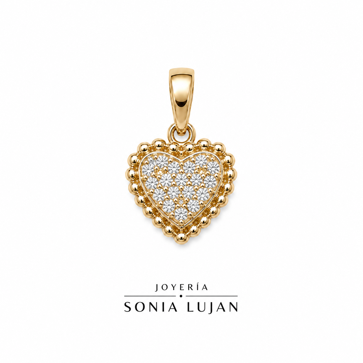 Corazón Brillante Oro 18K