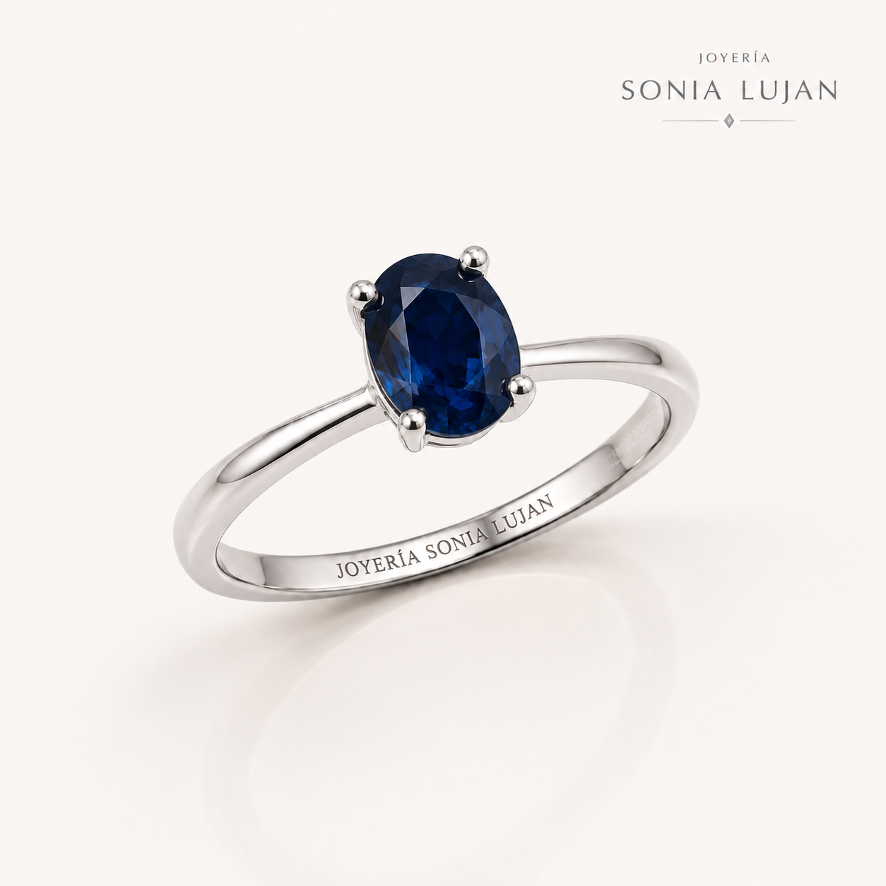 Safiro en oro 18k