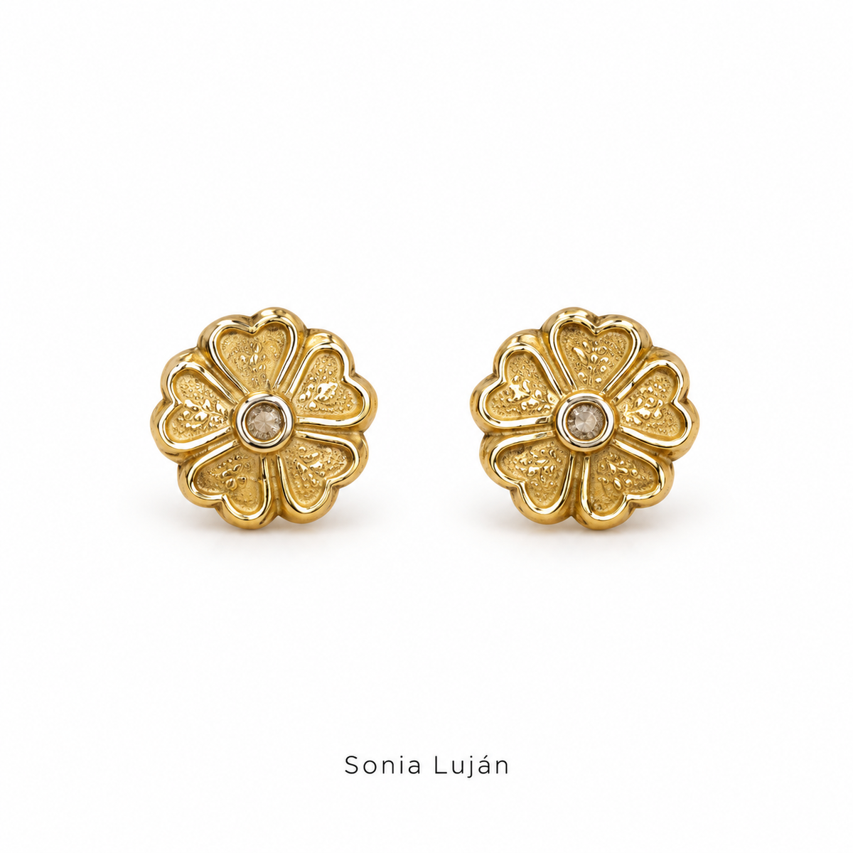 Flor en oro Amarillo